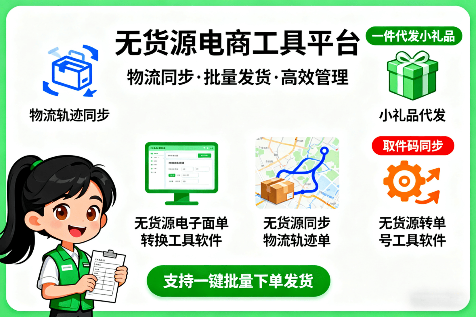 无货源电子面单转换工具 _同步物流双物流单号 _代发小礼品_双物流__双物流同步单_中转仓_转单号