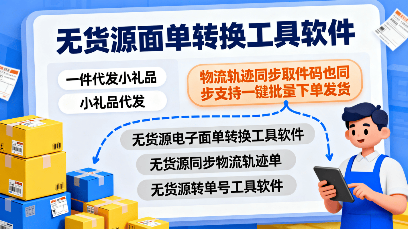 无货源同步物流_双物流单号 _代发小礼品_双物流_无货源面单转换同步物流_双物流同步单_中转仓_转单号